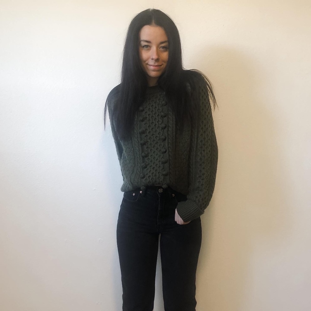 J Crew Heavy Knit Wool Sweater - Picture 2 of 3
